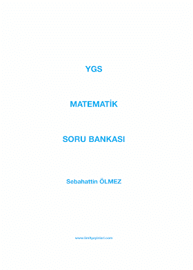 Limit Yayınları TYT Matematik Soru Bankası PDF indir