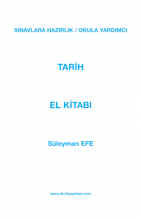 Limit Yayınları TYT Tarih El Kitabı PDF indir