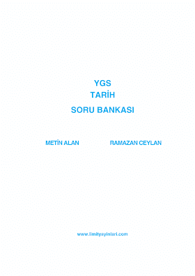 Limit Yayınları TYT Tarih Soru Bankası PDF indir