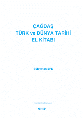 Limit Yayınları Çağdaş Türk ve Dünya Tarihi El Kitabı PDF indir