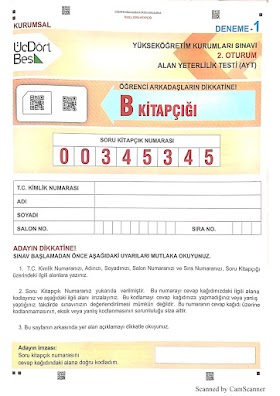 345 AYT Kurumsal Deneme 1 2 3 4 PDF indir