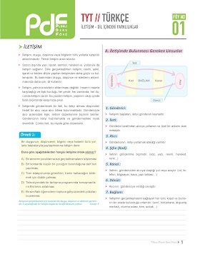 Eğitim Vadisi TYT Türkçe Planlı Ders Föyü PDF