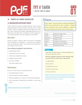 Eğitim Vadisi TYT Tarih Planlı Ders Föyü PDF