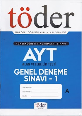 Töder Aralık AYT Deneme PDF indir