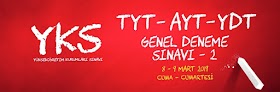 Töder 8-9 Mart 2019 TYT AYT 2. Deneme Sınavı PDF