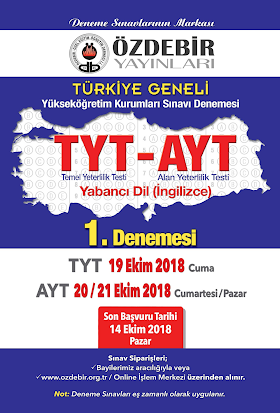 Özdebir 2018 Ekim TYT Genel Denemesi PDF