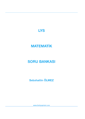 Limit Yayınları AYT Matematik Soru Bankası PDF indir