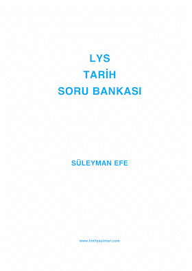 Limit Yayınları AYT Tarih Soru Bankası PDF indir
